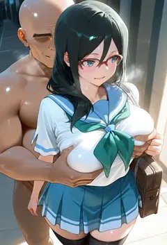 网吧里的女高中生