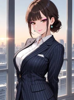 精英女白领粉色记忆